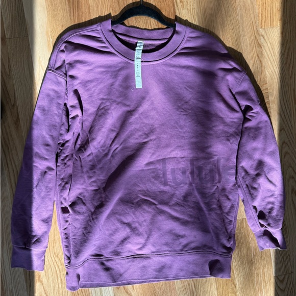 Lululemon perfectly oversized crew vintage plum size 4 - Picture 2 of 6